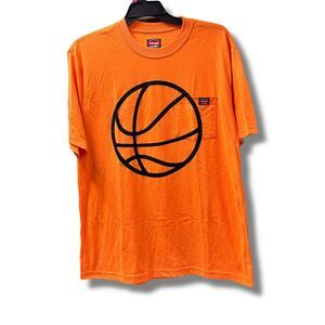 Wrangler Men's Orange Basketball Graphic T-Shirt Size L